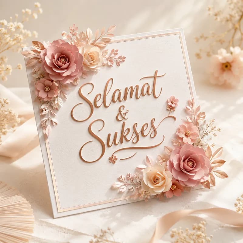 Custom congratulation board premium Salih Flower